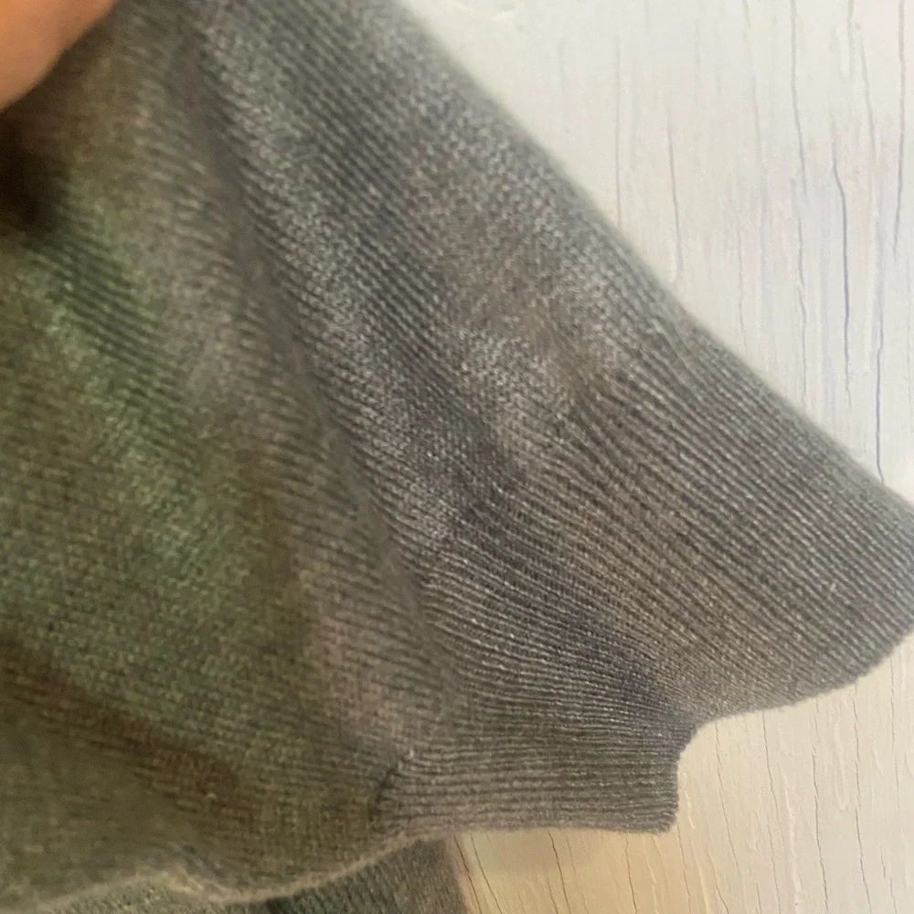 Tricots st Raphael grey cotton men’s sweater xl extra soft long sleeve argyle - Picture 5 of 5